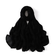 Solid Hijab Scarf Lady High Quality Wraps and Headband Islamic Turban