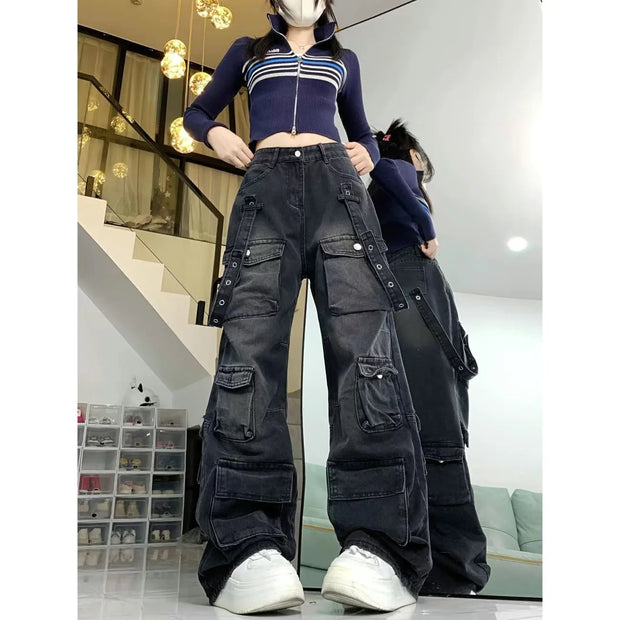 Oversize Denim Trousers Y2k 90s Vintage 2000s  Jean Pants Trashy Clothes