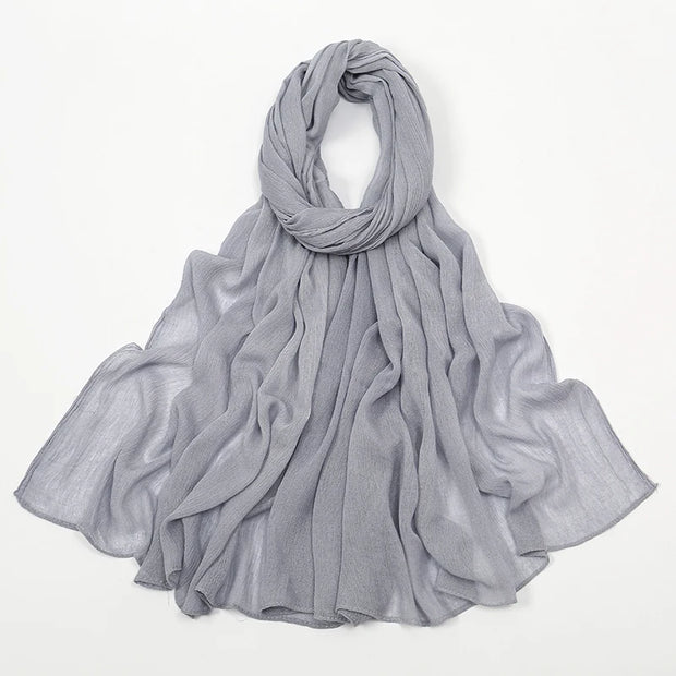 New Arrival  Hijab Women Muslim Scarf Shawls  Big Size Plain Islamic Turban