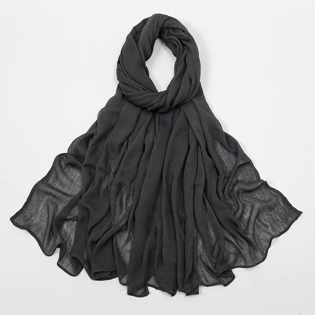 New Arrival  Hijab Women Muslim Scarf Shawls  Big Size Plain Islamic Turban