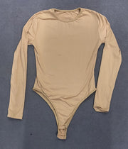 2025 Daily Slim Fit Sexy Long Sleeve Round Neck Basic Women's Bodysuit