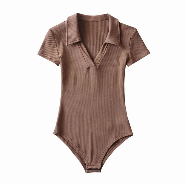 New Women Bodysuit Lingerie Sleepwear Short Sleeve Slim Fit Sexy Jumpsuit