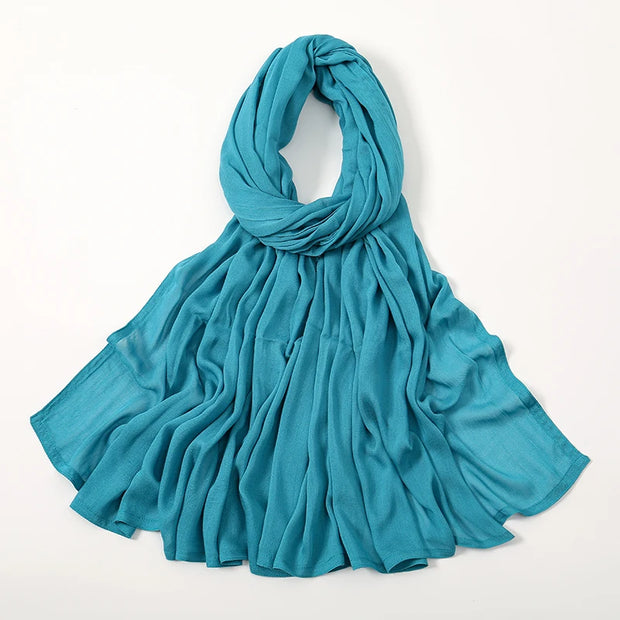 Muslim Hijab Plain Scarf Big Size Headscarf Islamic Turban
