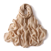 Solid Hijab Scarf Lady High Quality Wraps and Headband Islamic Turban