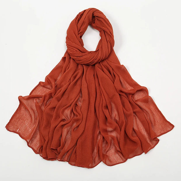 New Arrival  Hijab Women Muslim Scarf Shawls  Big Size Plain Islamic Turban
