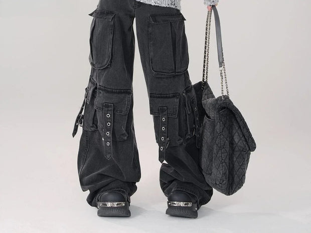 Oversize Denim Trousers Y2k 90s Vintage 2000s  Jean Pants Trashy Clothes