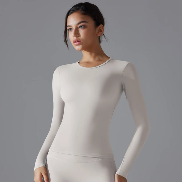 Winter Fitness Running Gym Clothes Workout DryElastic Sports Top
