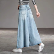 Newjeans Wide Elegant Woman Vintage Clothes 90s Korean Clothing Y2k Jean