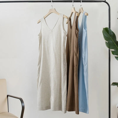 Women Fashion V neck Dress
