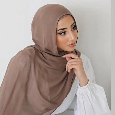 Muslim Hijab Plain Scarf Big Size Headscarf Islamic Turban