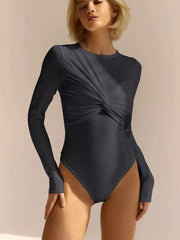 Off Shoulder Corset Slim Crossed Bodysuits Casual Lady Fashion Streetwear