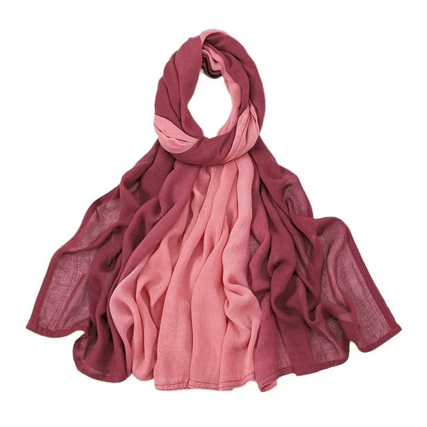Premium Gradient Rayon Modal Hijabs Cotton Hijab Scarf islamic Turban