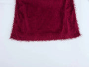 Winter European Temperament Tassel Decoration Sleeveless Dress