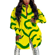Full Sleeve High Street Wear Vestidos Robe