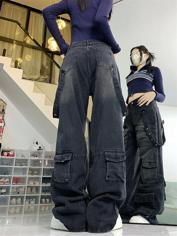 Oversize Denim Trousers Y2k 90s Vintage 2000s  Jean Pants Trashy Clothes