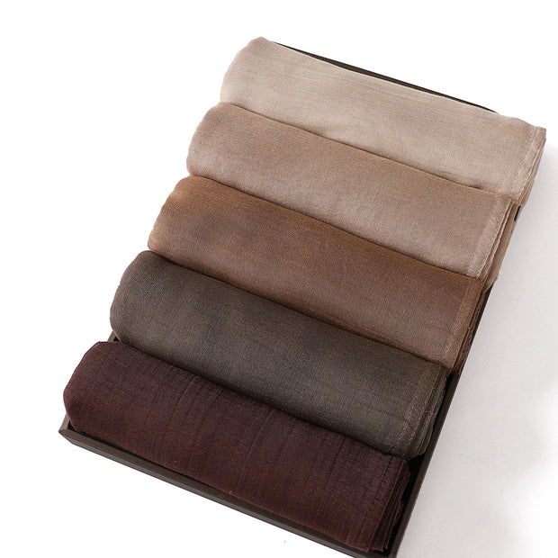 Muslim Hijabs Plain Shawls Soft Viscose Rayon Headscarf Islamic Turban