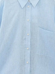 Long Sleeve Button Up Blouse Blusas Tops