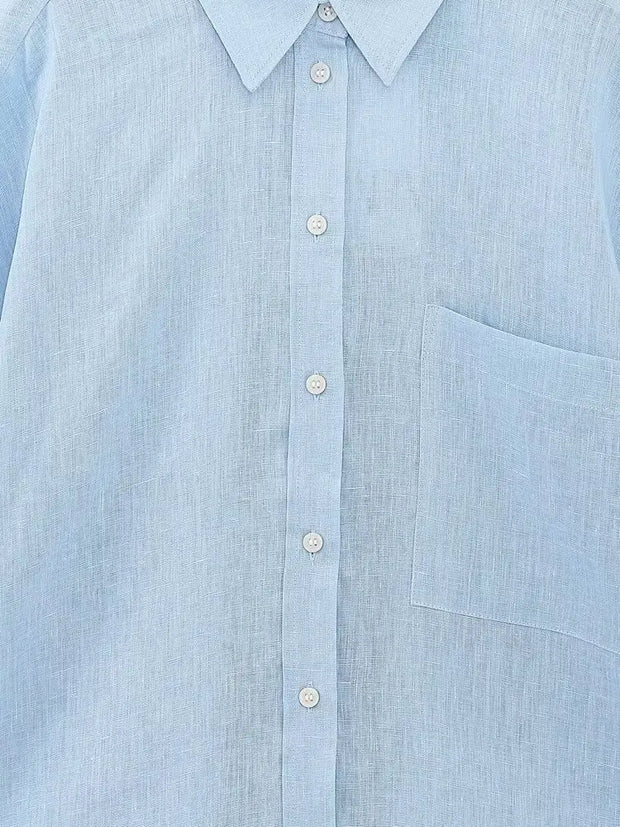 Long Sleeve Button Up Blouse Blusas Tops