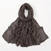 Muslim Hijabs Plain Shawls Soft Viscose Rayon Headscarf Islamic Turban