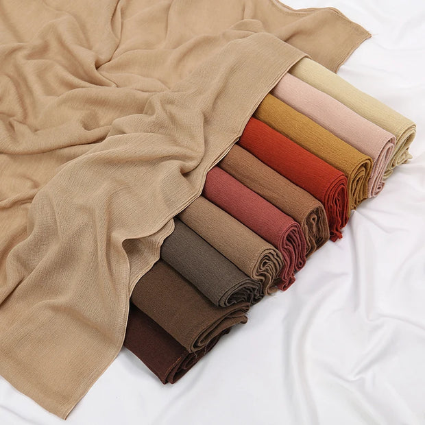 New Arrival  Hijab Women Muslim Scarf Shawls  Big Size Plain Islamic Turban
