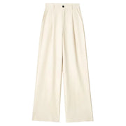 Women Striped Grey Black Pants Woman High Waist Baggy Suit Pants