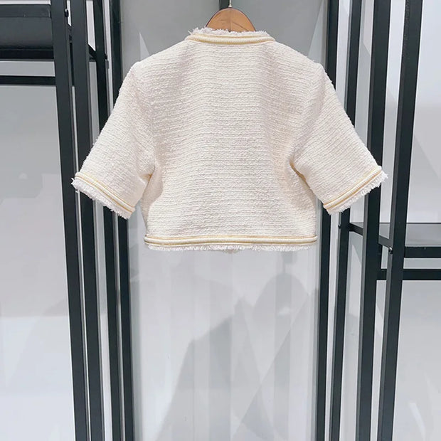Short jackets slim-fitting elegant trousers
