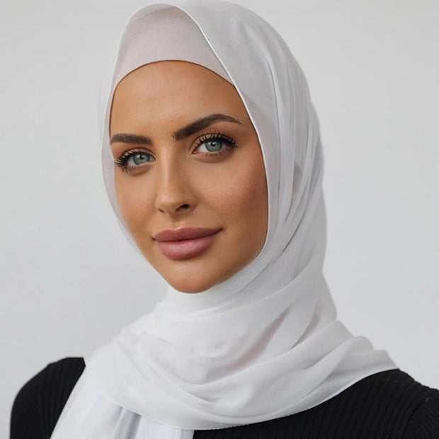 Women Muslim Hijab Sets Headband Scarf 180*70cm