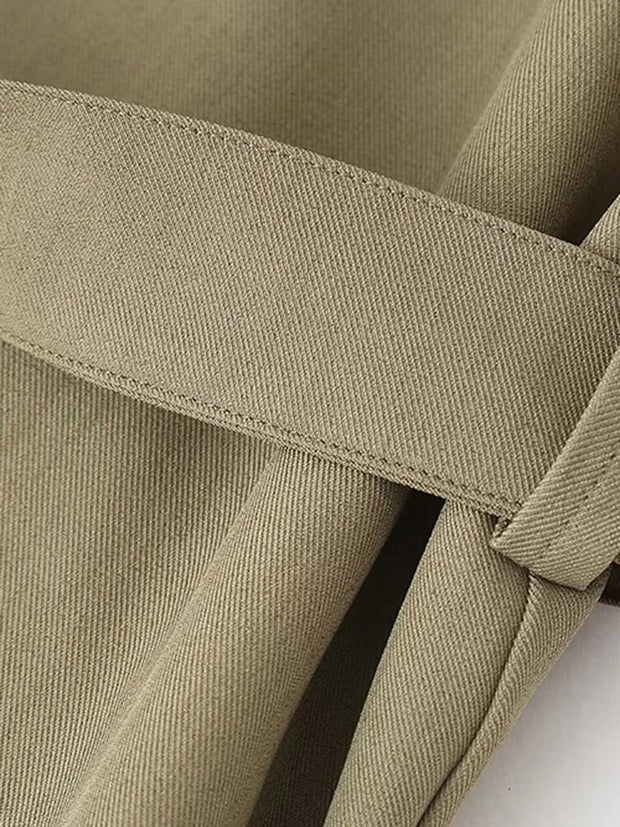 Round Neck Top Pajama Style Mid Waist Trousers Womenswear