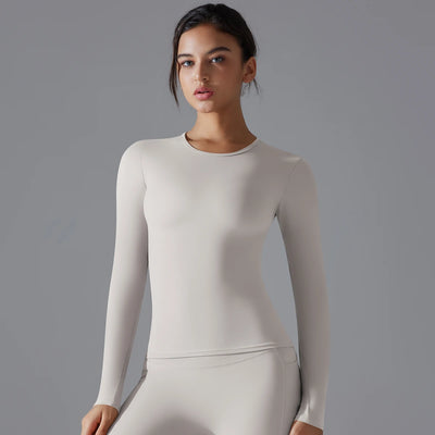 Winter Fitness Running Gym Clothes Workout DryElastic Sports Top
