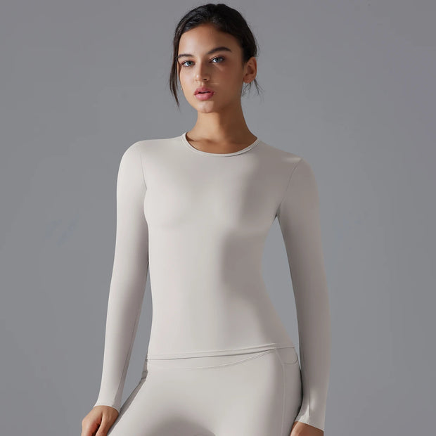 Winter Fitness Running Gym Clothes Workout DryElastic Sports Top