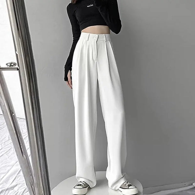 Tailoring with Pockets Solid Work Zipper All Medium Comfortable Stretch