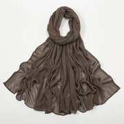 New Arrival  Hijab Women Muslim Scarf Shawls  Big Size Plain Islamic Turban