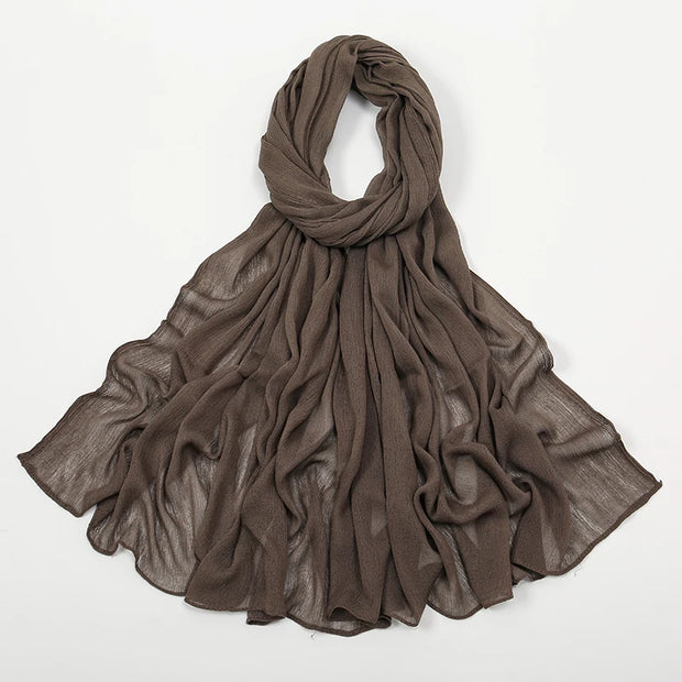 New Arrival  Hijab Women Muslim Scarf Shawls  Big Size Plain Islamic Turban